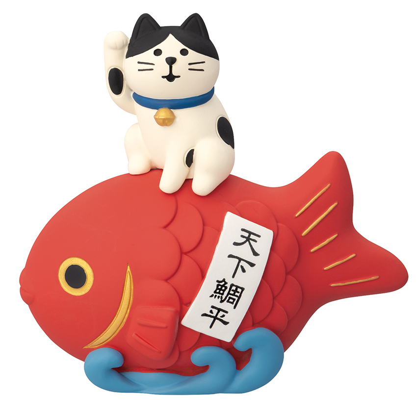 ★予約特典 5％割引中★6月18日〆切(早期終了有)★■デコレ■■2027　お正月グッズ　先行予約■　めで鯛招き猫  はちわれ