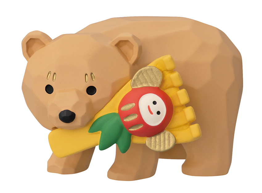 ★予約特典 5％割引中★6月18日〆切(早期終了有)★■デコレ■■2027　お正月グッズ　先行予約■　福運び木彫熊  熊手