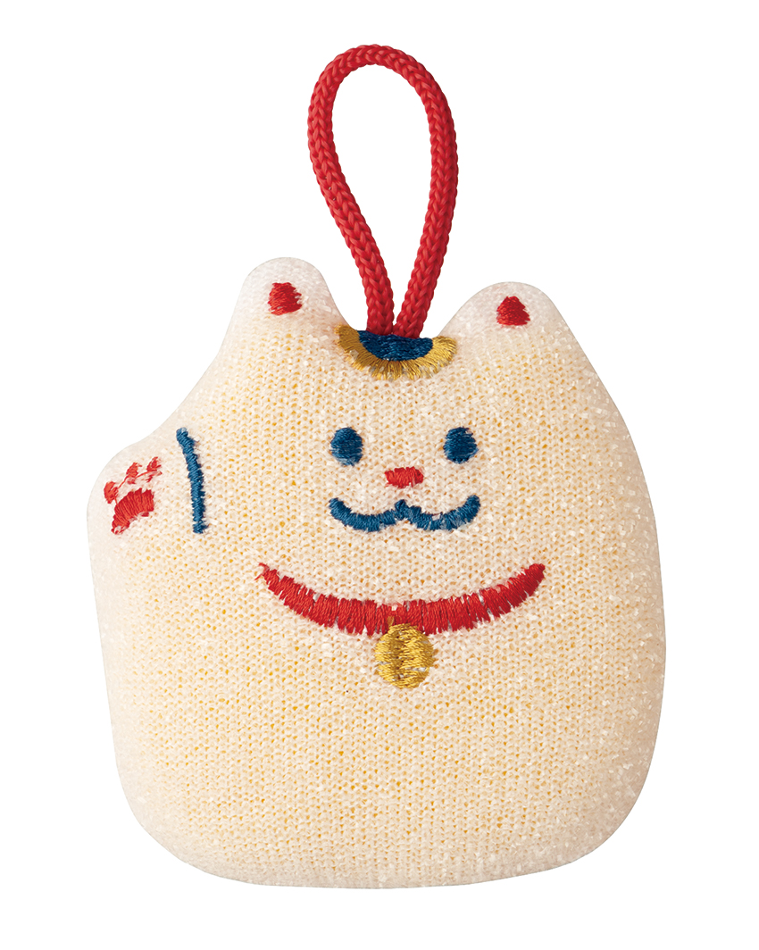 ★予約特典 5％割引中★6月18日〆切(早期終了有)★■デコレ■■2026AW　先行予約■　お年賀キラキラおそうじスポンジ  招き猫