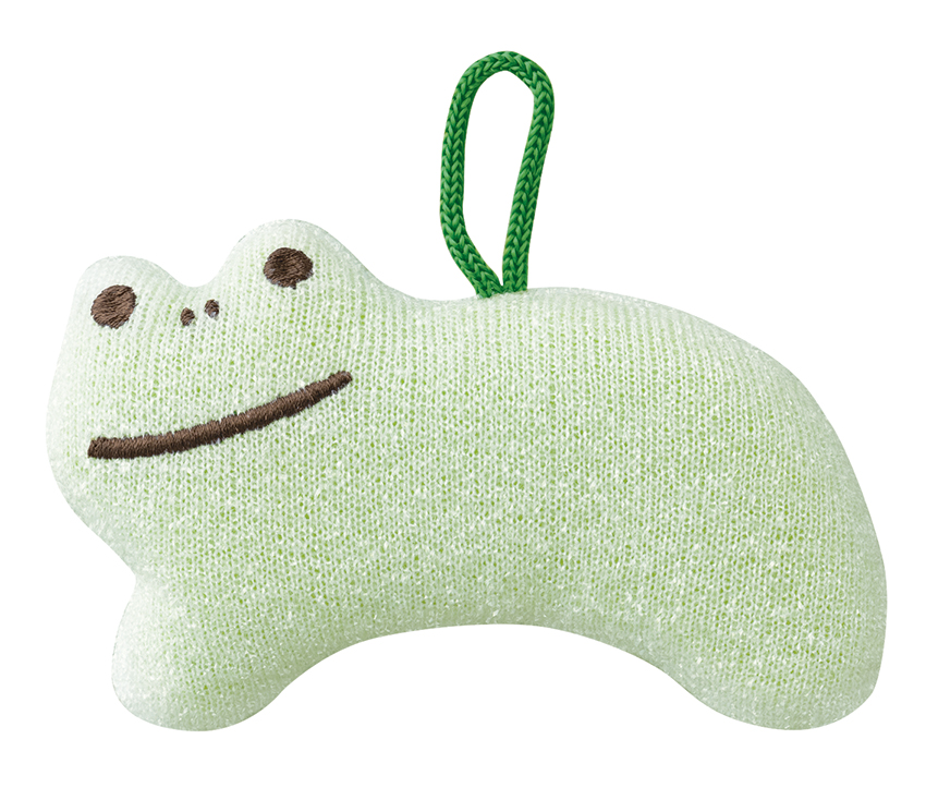 ★予約特典 5％割引中★6月18日〆切(早期終了有)★■デコレ■■2026AW　先行予約■　お年賀キラキラおそうじスポンジ  カエル