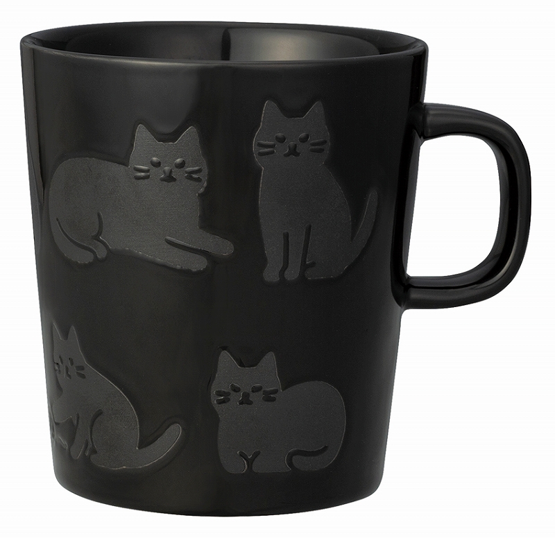 ■デコレ■■2025AW　先行予約■　かくれんぼねこマグ　黒ねこ