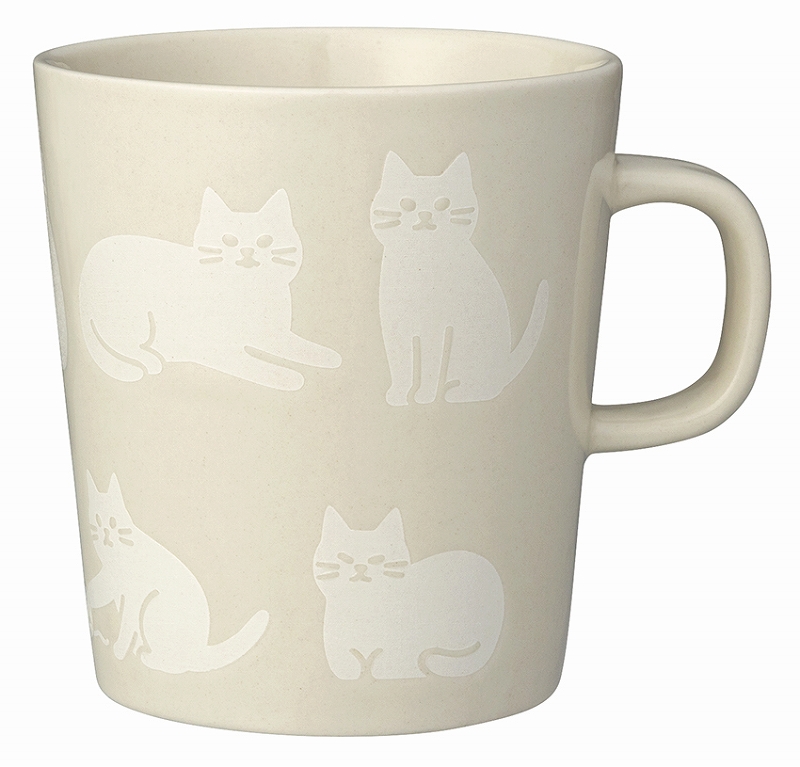 ■デコレ■■2025AW　先行予約■　かくれんぼねこマグ　白ねこ