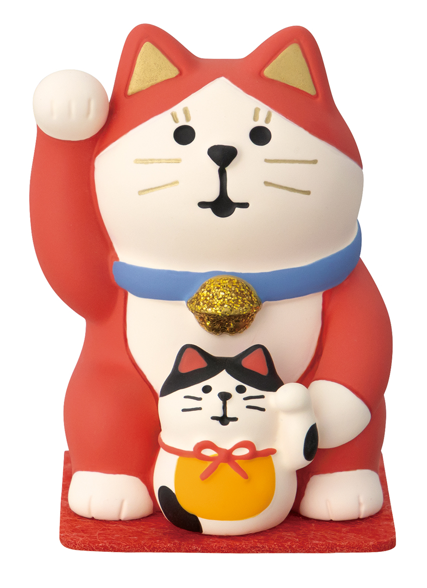 ■デコレ■■2026SS　先行予約■　開運カラー招き猫　赤