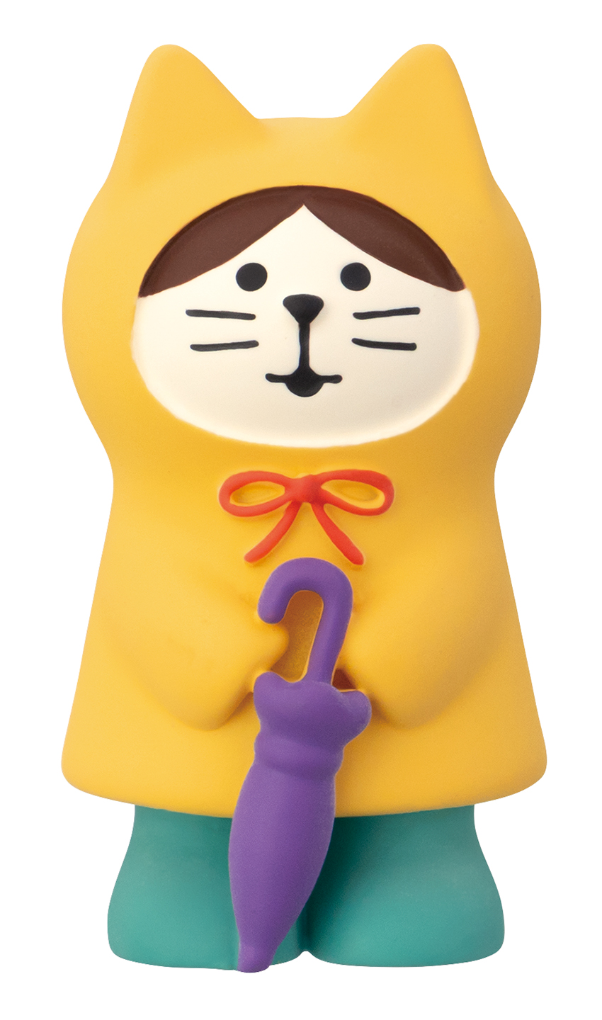 ■デコレ■■2026SS　先行予約■　レインコート猫 イエロー