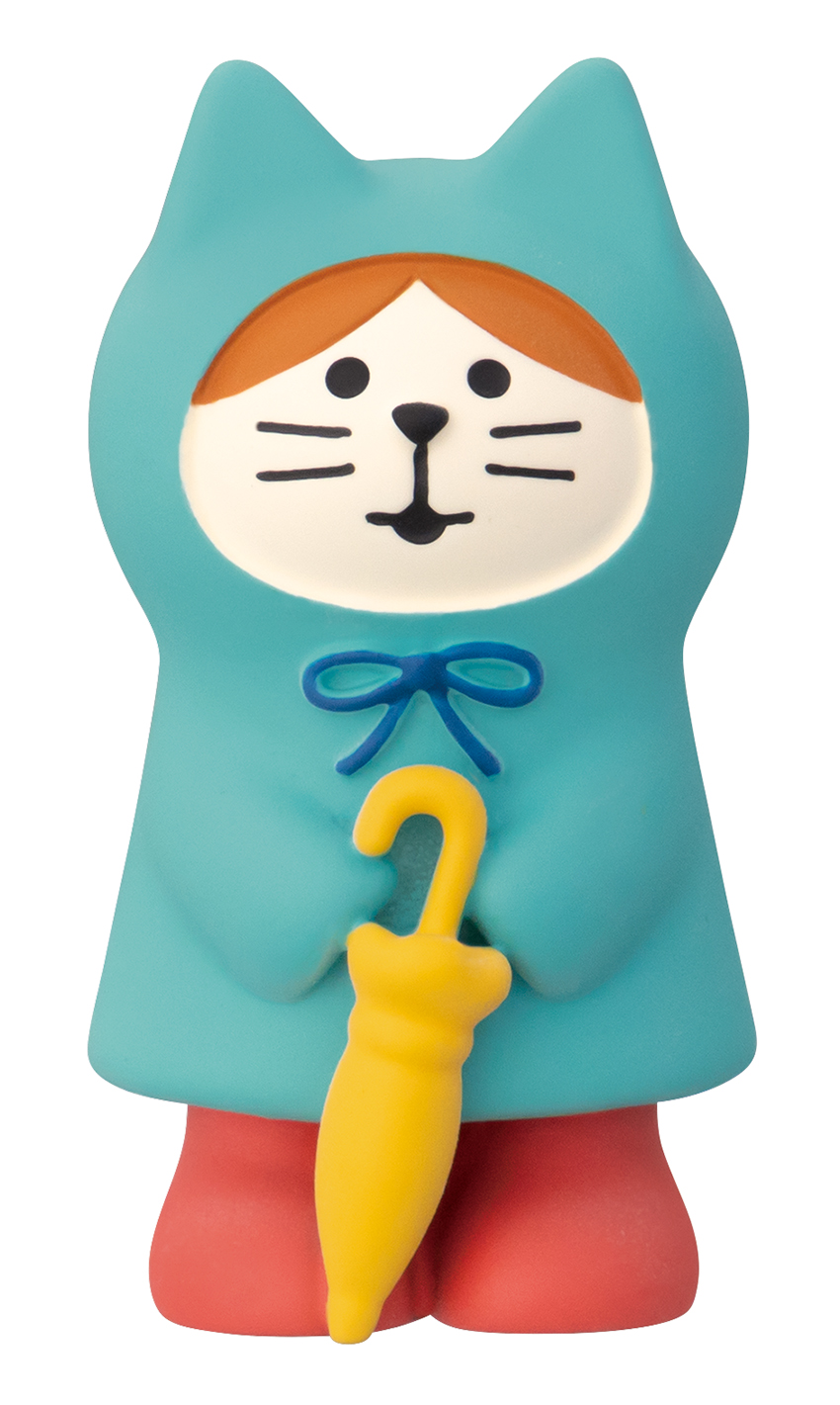 ■デコレ■■2026SS　先行予約■　レインコート猫 ブルー