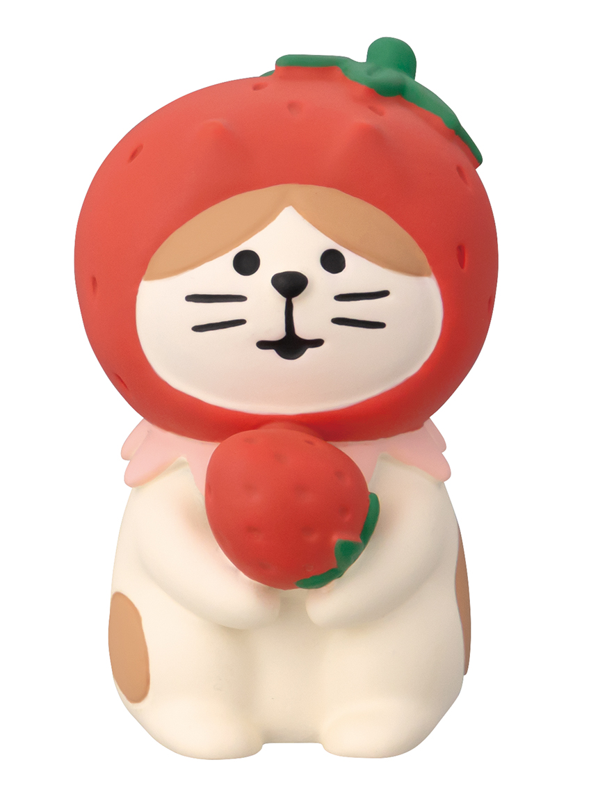 ★予約特典 5％割引中★■デコレ■■2027SS　先行予約■　いちごなりきり猫  赤