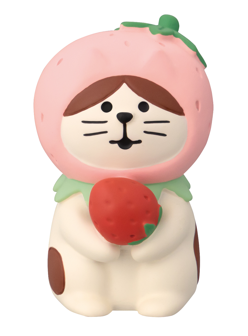 ★予約特典 5％割引中★■デコレ■■2027SS　先行予約■　いちごなりきり猫   ピンク