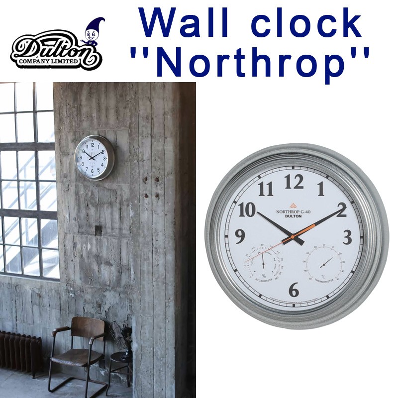 【10/9まで】■ダルトン全品3％OFFセール■■ダルトン■　WALL CLOCK "NORTHROP G-40" WD
