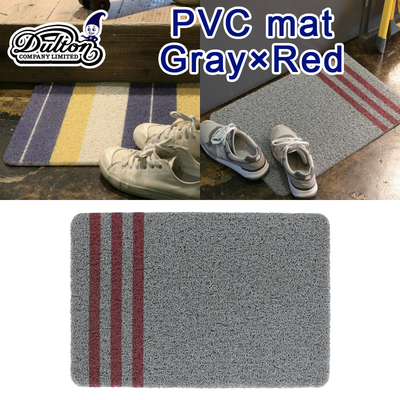 ■ダルトン■　PVC mat　Gray×Red