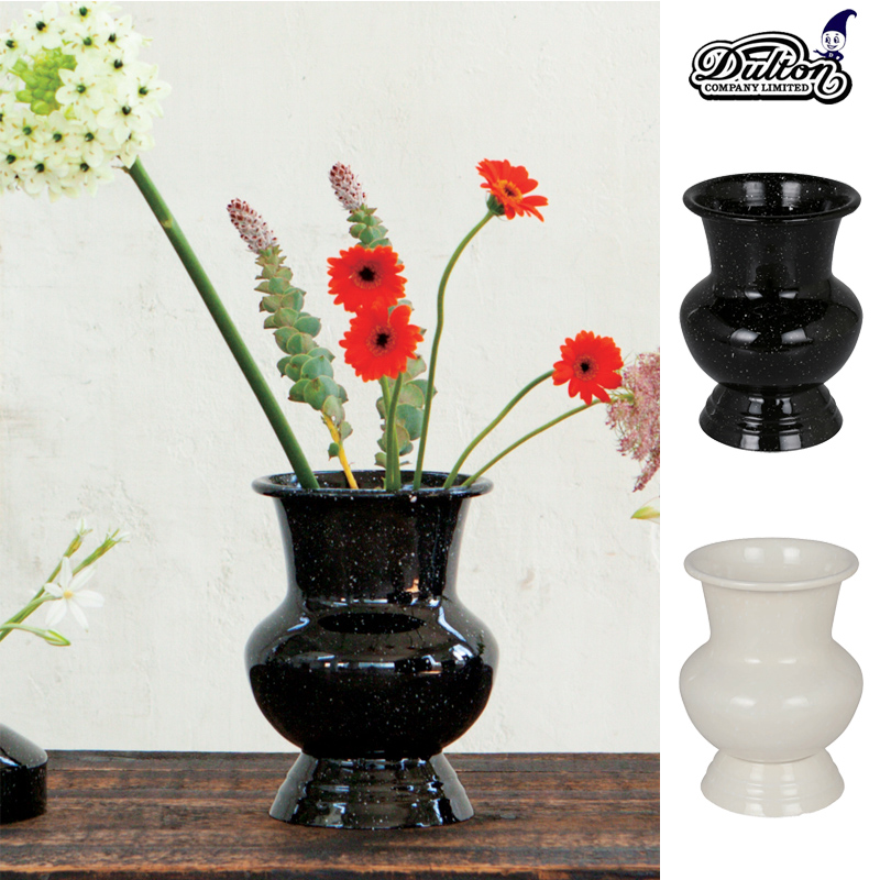 ■ダルトン■　Enameled flower vase　Curve