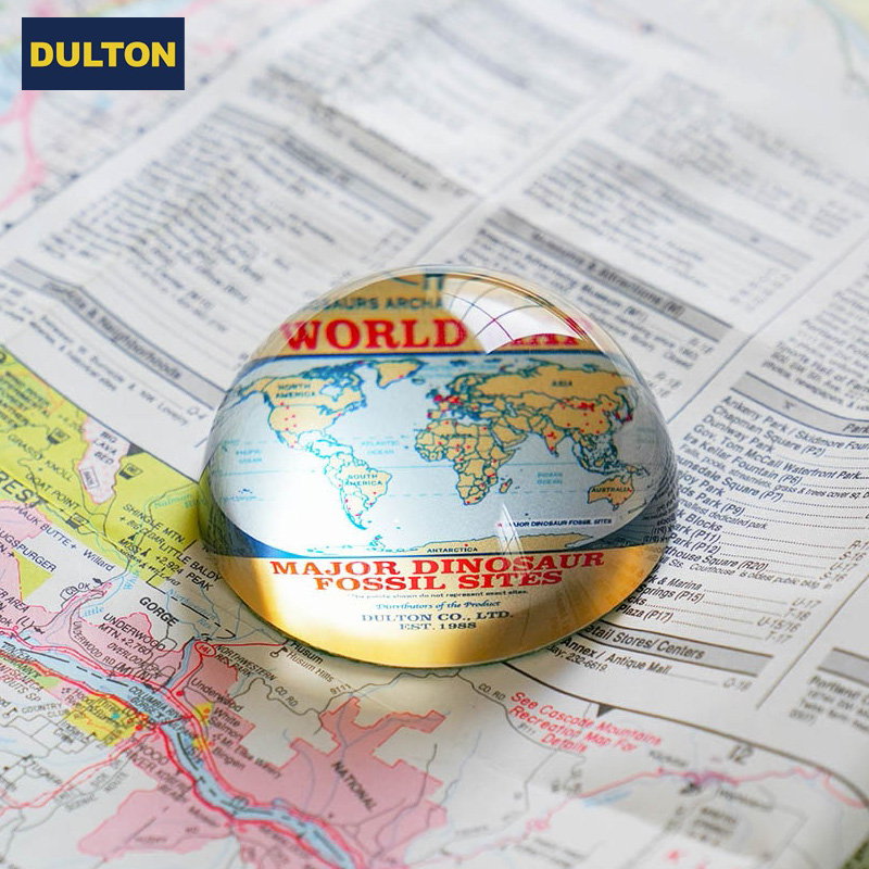 ■ダルトン■■2025AW　先行予約■　Glass paperweight　Dinosaur world map