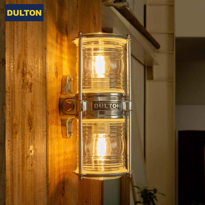 ■ダルトン■■2026SS　新作■　Aluminum twin glass wall lamp