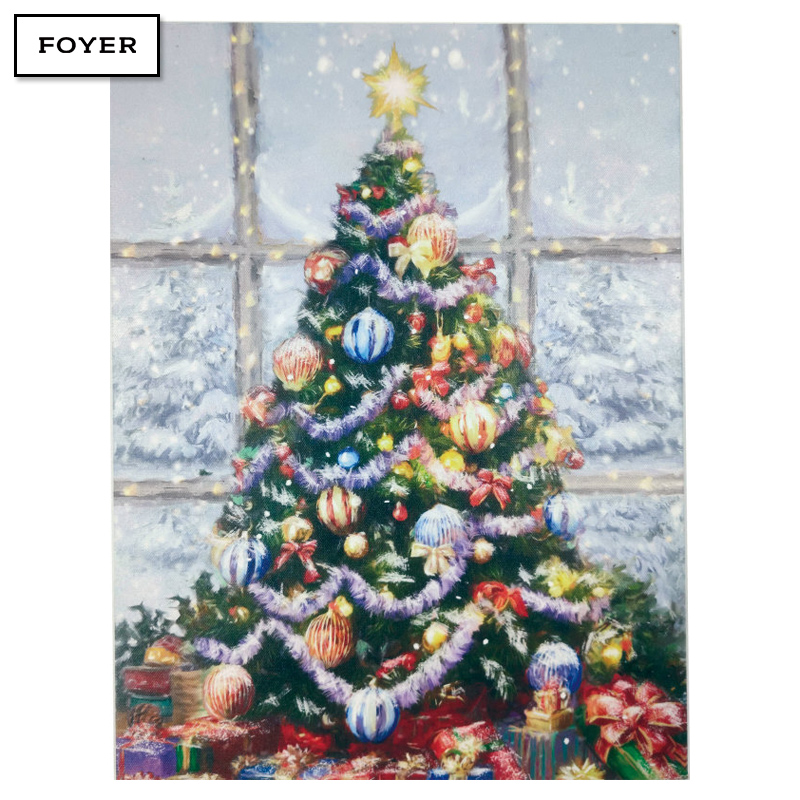 ■FOYER（ホワイエ）■■X'mas■　HE ルミナスキャンバス 30×40 クリスマスツリー