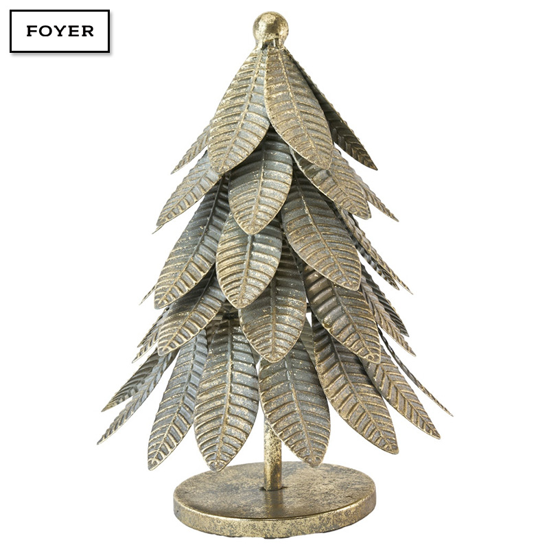 ■FOYER（ホワイエ）■■2025AW　新作■　BG メタルリーフツリーアンティークゴールド