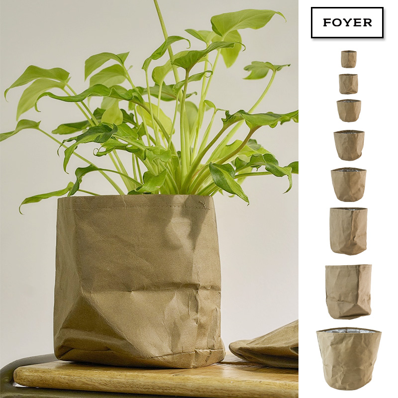 ■FOYER（ホワイエ）■■2025AW　新作■　NB ルームペーパーポットカーキブラウン