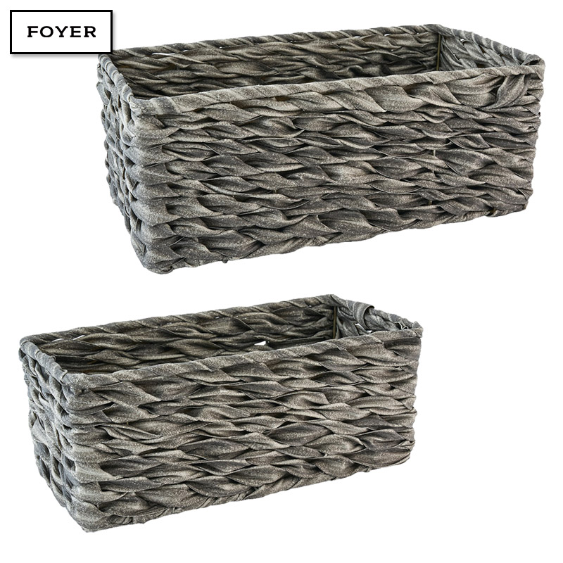 ■FOYER（ホワイエ）■■2025AW　新作■　PP PE 長方形浅型ストーングレー