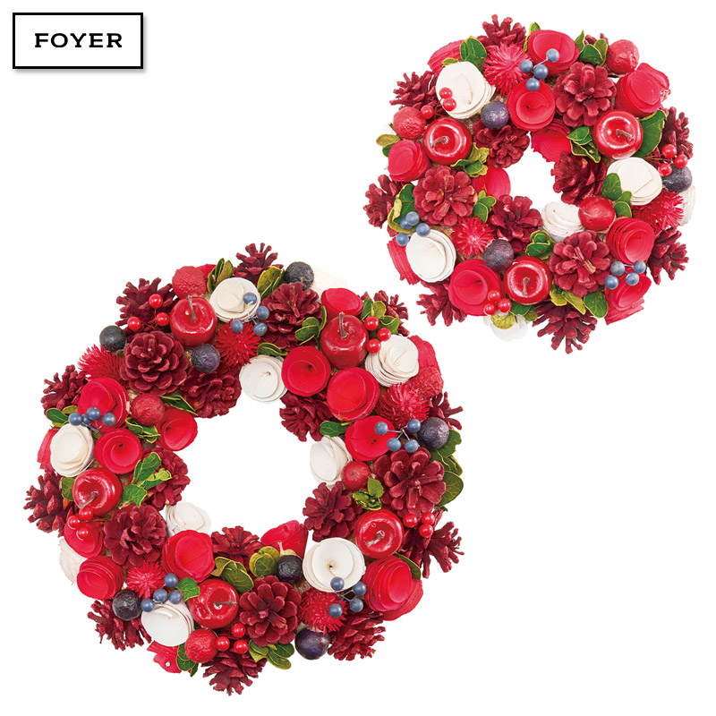 ■FOYER（ホワイエ）■■2025AW　先行予約■　リースレッドコーンアップルRBベリーズ