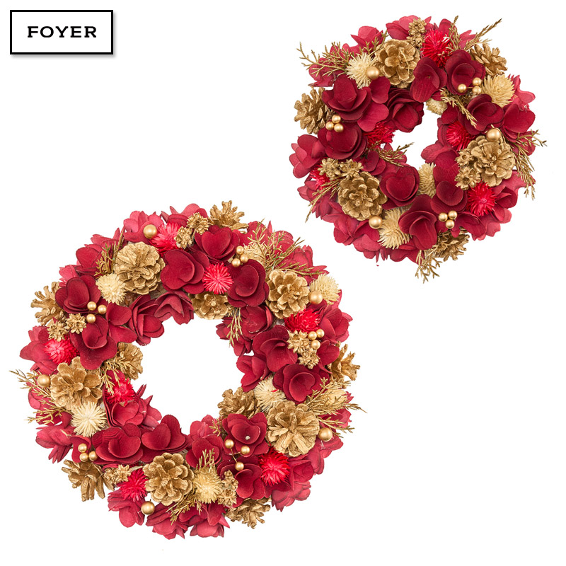 ■FOYER（ホワイエ）■■2025AW　先行予約■　リースレッドハナ眠りGコーン