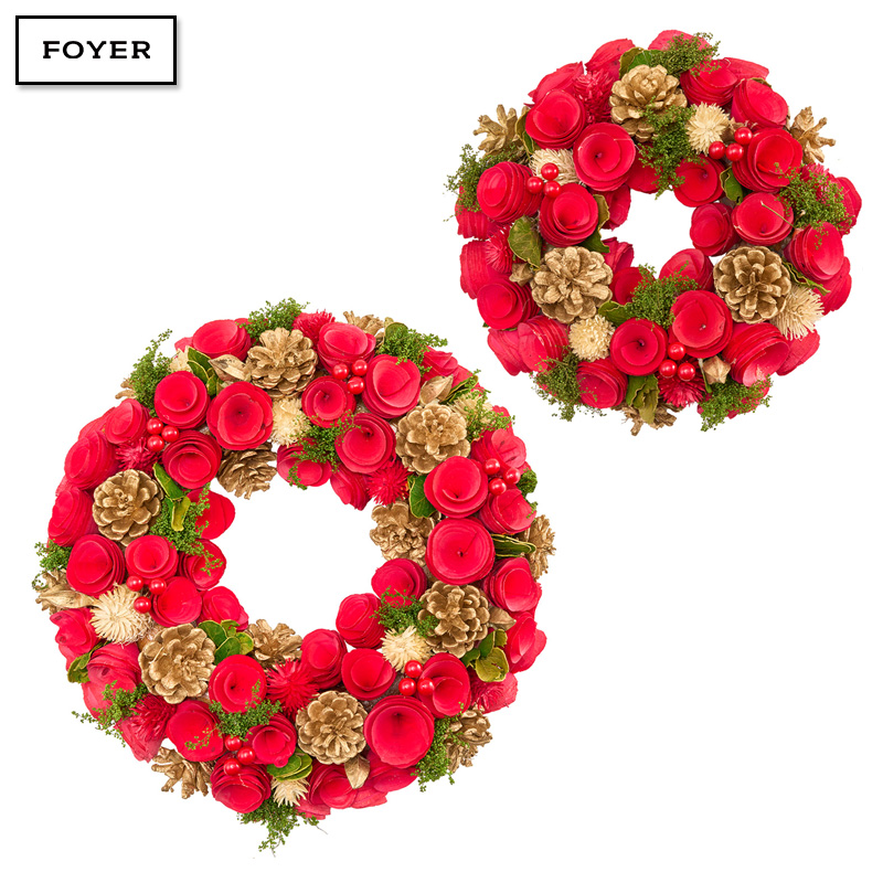 ■FOYER（ホワイエ）■■2025AW　先行予約■　リースレッド眠りモケGコーン