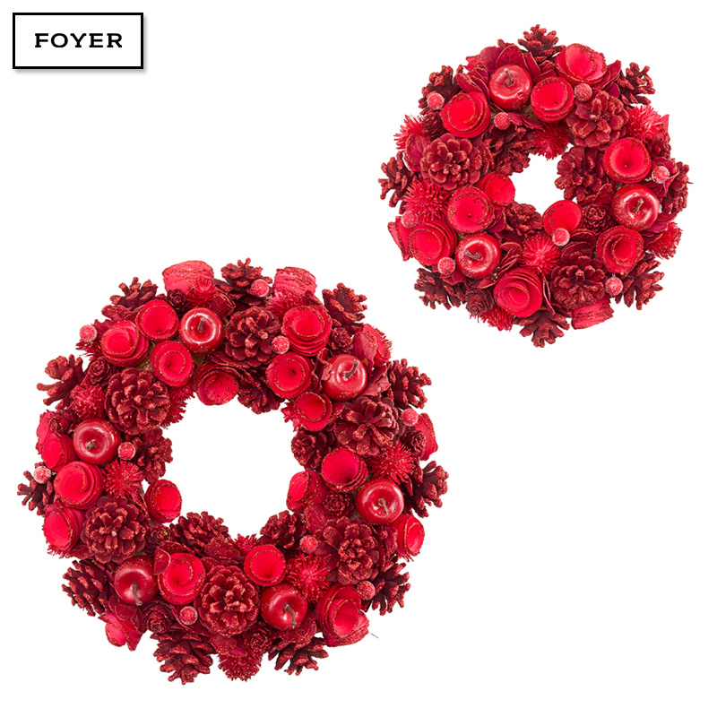 ■FOYER（ホワイエ）■■2025AW　先行予約■　リースレッドコーンアップル眠りRラメ