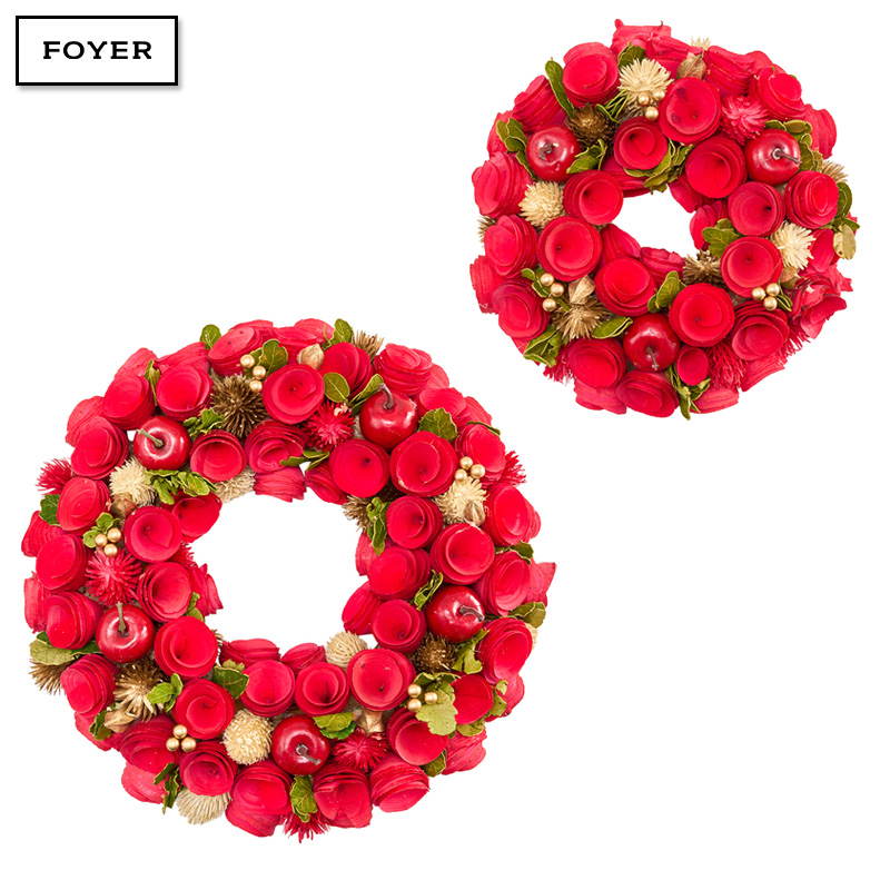 ■FOYER（ホワイエ）■■2025AW　先行予約■　リースレッド眠りアップルリーフモケ