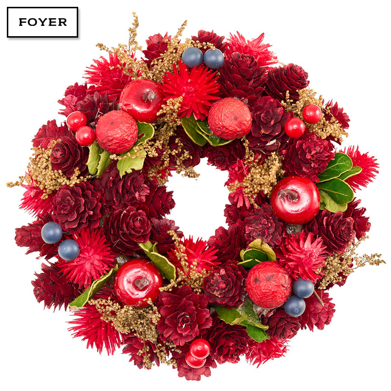 ■FOYER（ホワイエ）■■2025AW　先行予約■　ミニリースレッドコーンアップルベリーズ