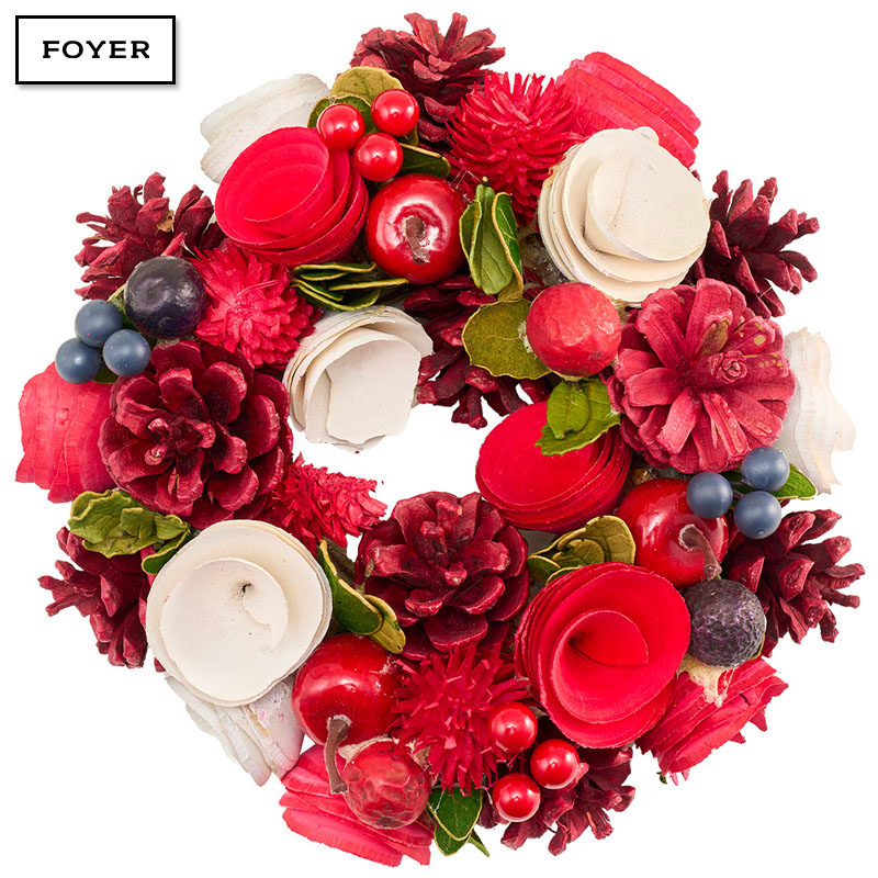 ■FOYER（ホワイエ）■■2025AW　先行予約■　ミニリースレッドコーンアップルRBベリーズ
