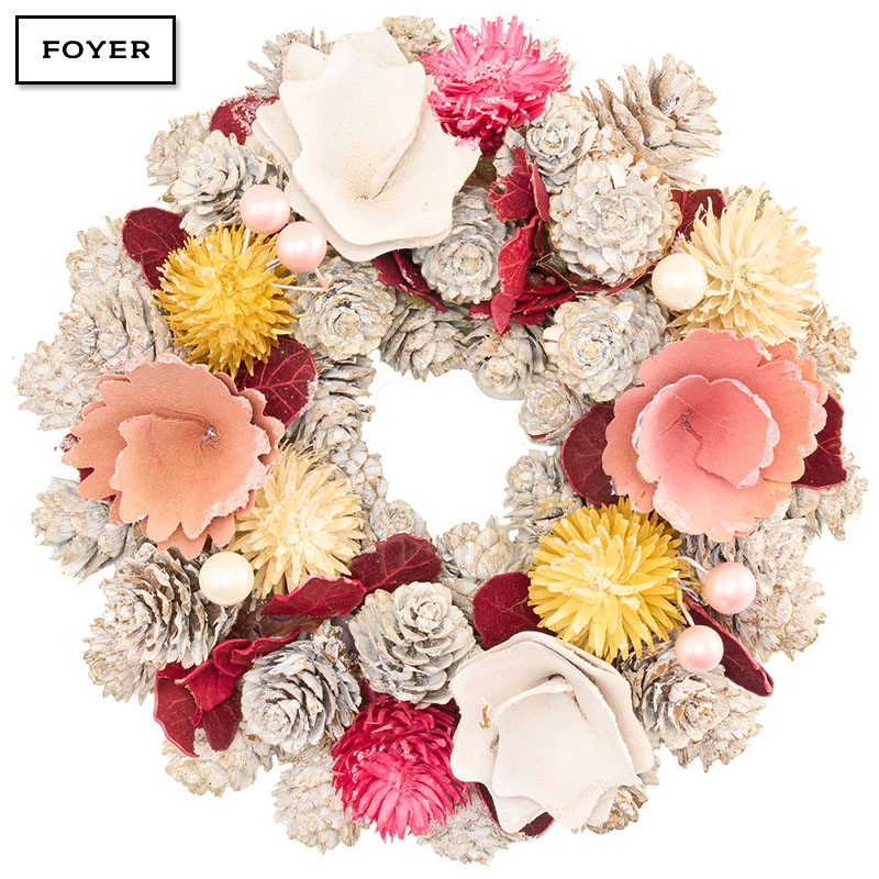 ■FOYER（ホワイエ）■■2025AW　先行予約■　ミニリースホワイトコーンモケミックスラメ