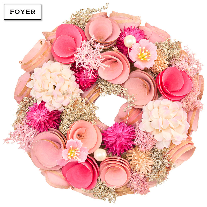 ■FOYER（ホワイエ）■■2025AW　先行予約■　ミニリースピンク眠りフラワーモケミックス