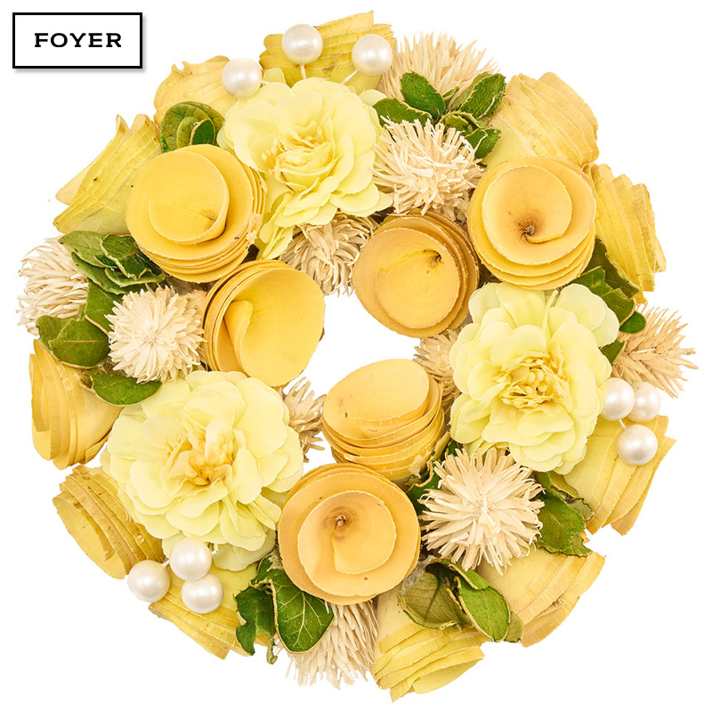■FOYER（ホワイエ）■■2025AW　先行予約■　ミニリースイエロー眠りフラワー