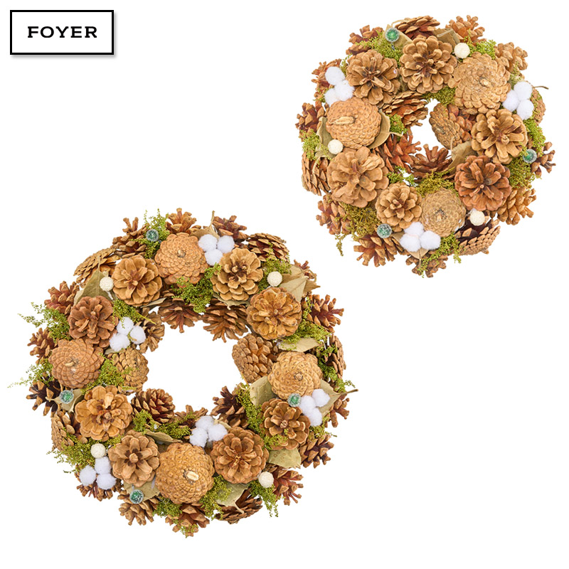 ■FOYER（ホワイエ）■■2025AW　先行予約■　リースナチュラルコーンコットンベリーズ