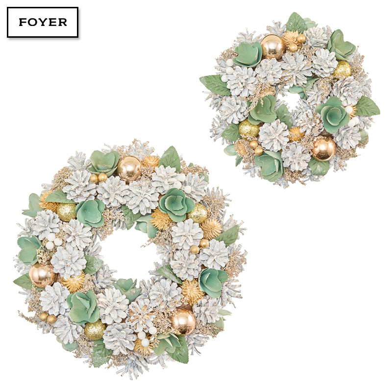 ■FOYER（ホワイエ）■■2025AW　先行予約■　リースグリーンWHコーンボールラメ