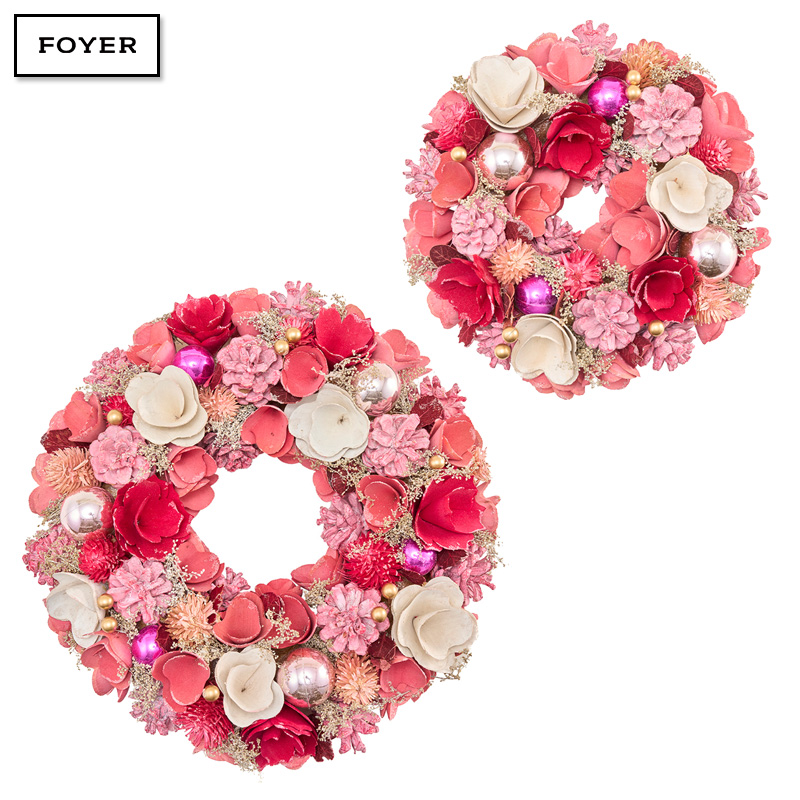 ■FOYER（ホワイエ）■■2025AW　先行予約■　リースピンクP&Wミックス眠りボールラメ