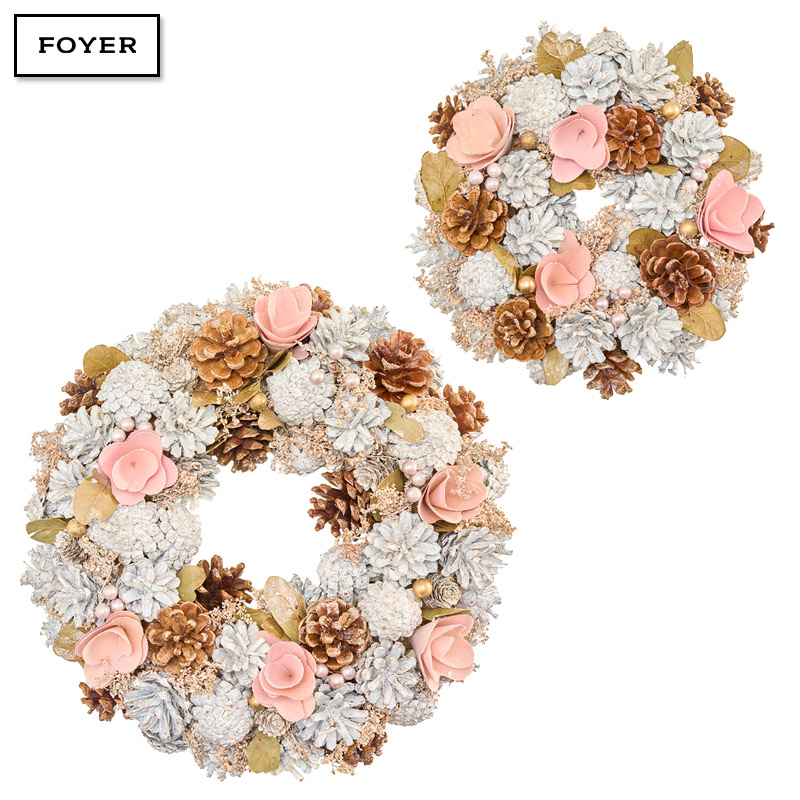 ■FOYER（ホワイエ）■■2025AW　先行予約■　リースピンク眠りB&Wコーンミックスラメ