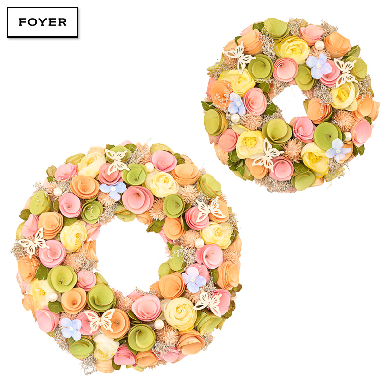 ■FOYER（ホワイエ）■■2025AW　先行予約■　リース眠りミックスチョウハナ