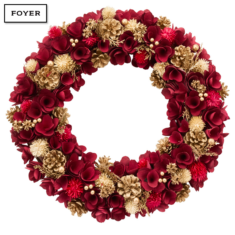 ■FOYER（ホワイエ）■■2025AW　先行予約■　リースレッドハナ眠りGコーン