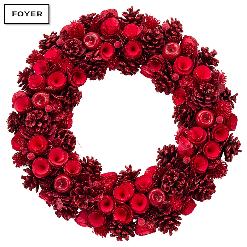 ■FOYER（ホワイエ）■■2025AW　先行予約■　リースレッドコーンアップル眠りRラメ