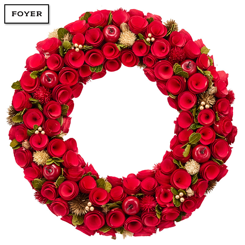 ■FOYER（ホワイエ）■■2025AW　先行予約■　リースレッド眠りアップルリーフモケ