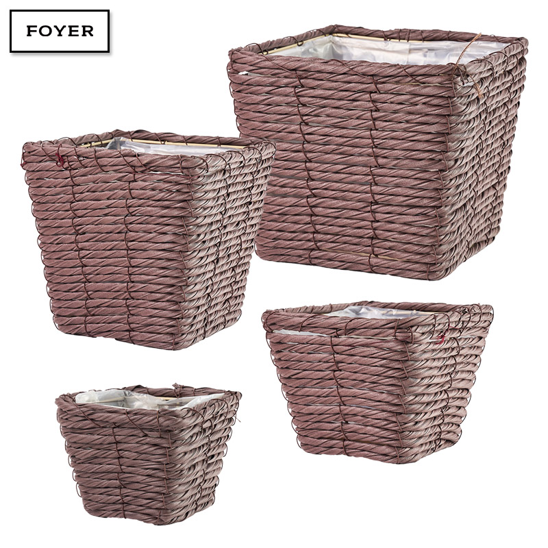 ■FOYER（ホワイエ）■■2026AW　新作■　PE コードスクエア　ブラウン