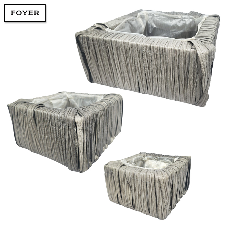 ■FOYER（ホワイエ）■■2026AW　新作■　PE フロー浅型正方形　グレー