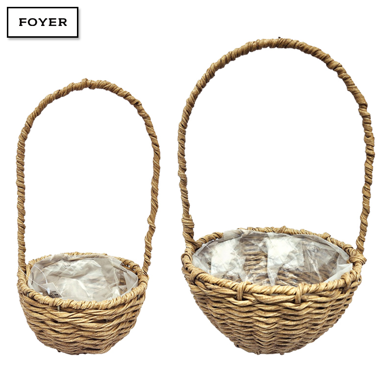 ■FOYER（ホワイエ）■■2026AW　新作■　PE コード手付きラウンド　ナチュラル