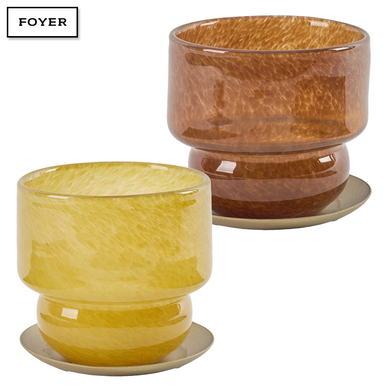■FOYER（ホワイエ）■■2026AW　新作■　DG ガラスクレイドルポット＆ソーサー