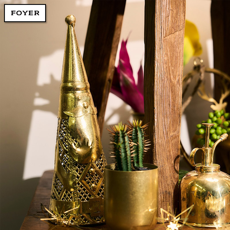■FOYER（ホワイエ）■■クリスマスグッズ■■2026X'mas　新作■　BG メタルコーンサンタゴールド