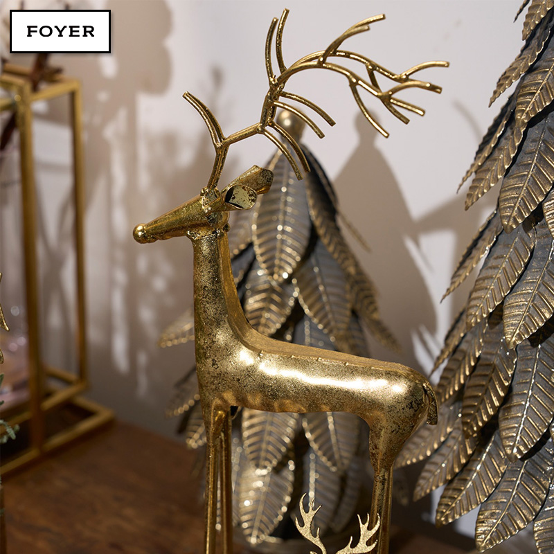 ■FOYER（ホワイエ）■■クリスマスグッズ■■2026X'mas　新作■　BG メタルトナカイゴールド