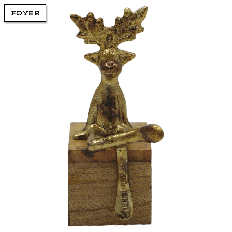 ■FOYER（ホワイエ）■■クリスマスグッズ■■2026X'mas　新作■　FL 腰掛トナカイ
