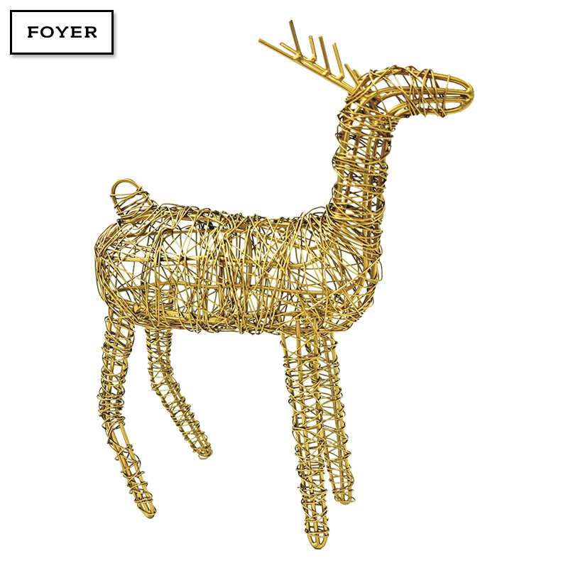 ■FOYER（ホワイエ）■■クリスマスグッズ■■2026X'mas　新作■　FL スタンドトナカイゴールド
