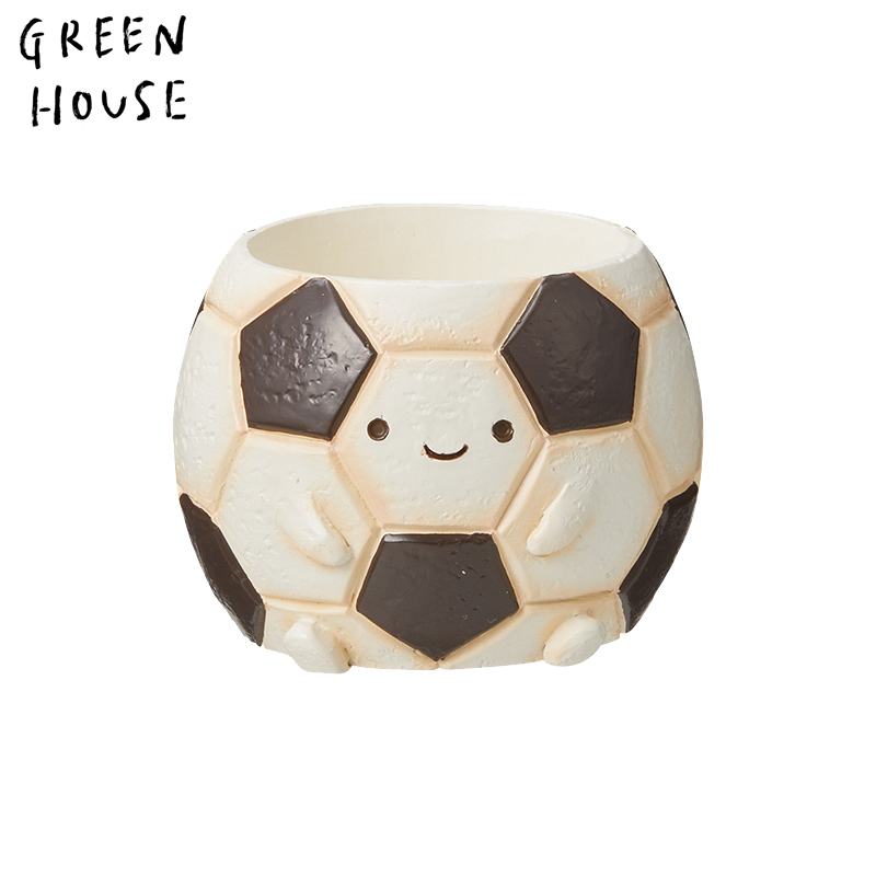 ■GREEN HOUSE(グリーンハウス）■■2024SS　新作■　リトルレジンポット　サッカーボール