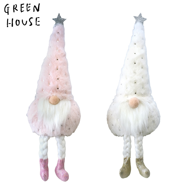 ■GREEN HOUSE(グリーンハウス）■■2024X'mas　先行予約■　足ブラ　淡色サンタ（2種×各1個）