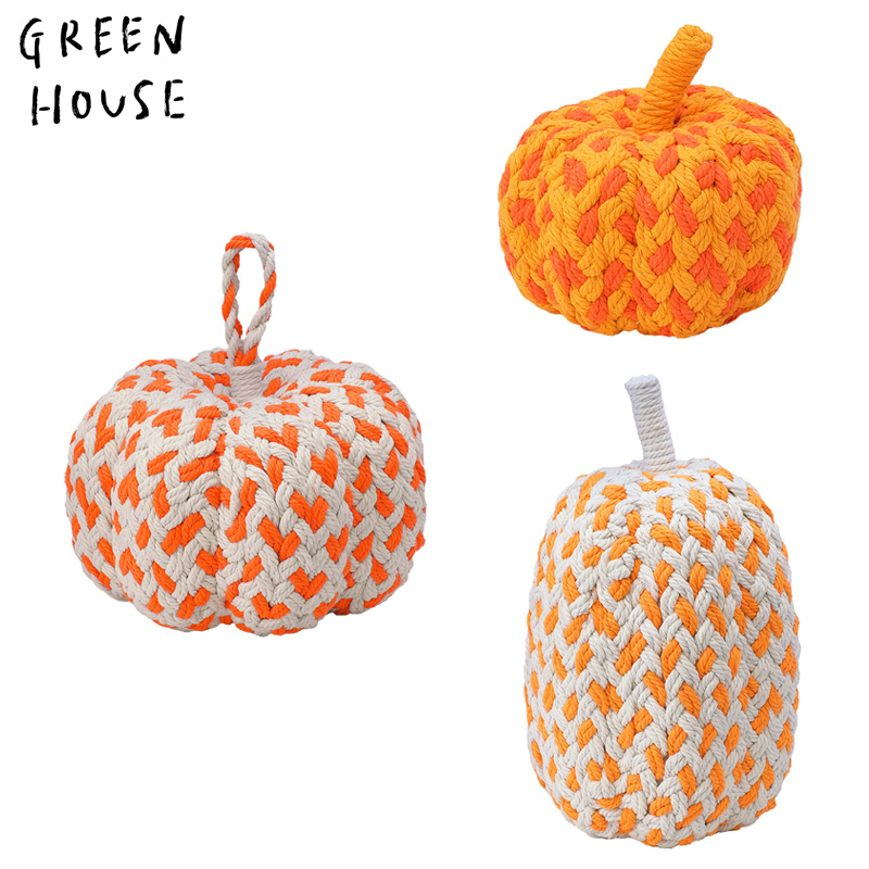■GREEN HOUSE(グリーンハウス）■■2025ハロウィン　先行予約■　ニットパンプキン　クロス