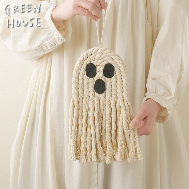 ■GREEN HOUSE(グリーンハウス）■■2025ハロウィン　先行予約■　ニットタペストリー　ゴースト